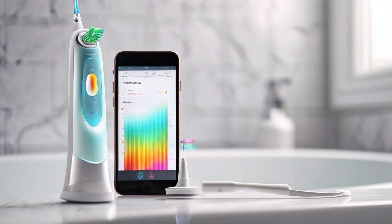 スマートフォンアプリと連携する電動歯ブラシの利用シーン